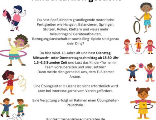 Unterstützung fürs Kinderturnen gesucht!