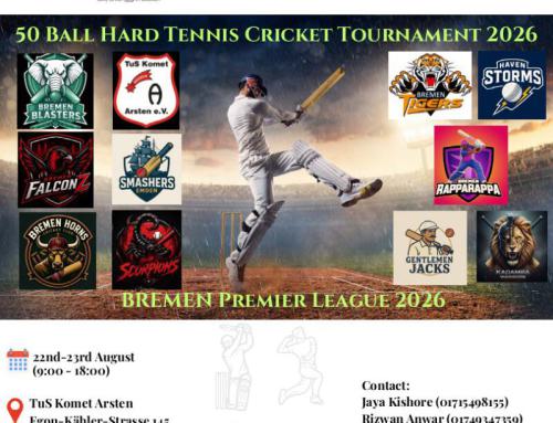 50 Ball Hard Tennis Cricket Tournament 2026