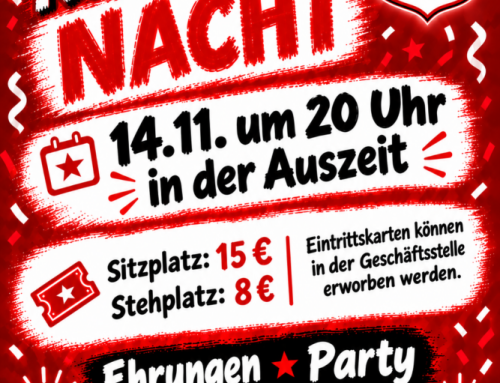 ROT- WEISSE Nacht am 14.11.2026 um 20 UHR